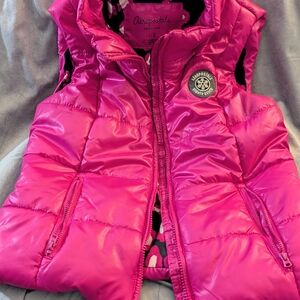 Like New Aeropostale Fuchsia Puffer Vest
